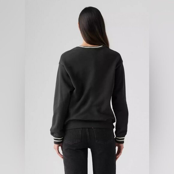 NEW NWT Levi's GR Heritage Sport Crew Archival Script Crew Pirate Black - Picture 4 of 8